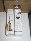2x Boxes Of 2 Disposable Wine Filter, Unchecked & Boxed.
