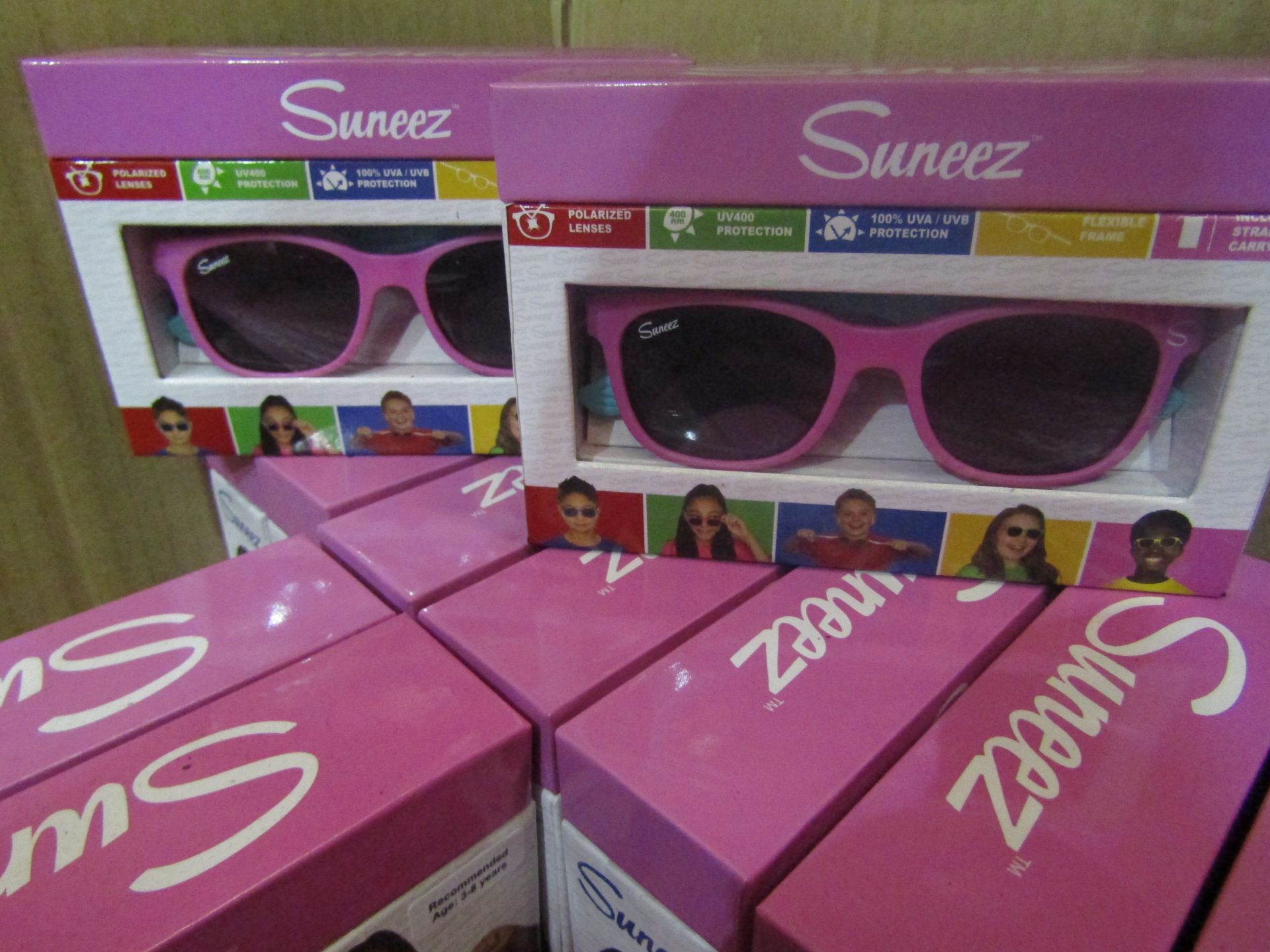 5x Suneez Sun Glasses, Pink - New & Boxed.