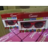 2x Suneez Sun Glasses, Red - New & Boxed.