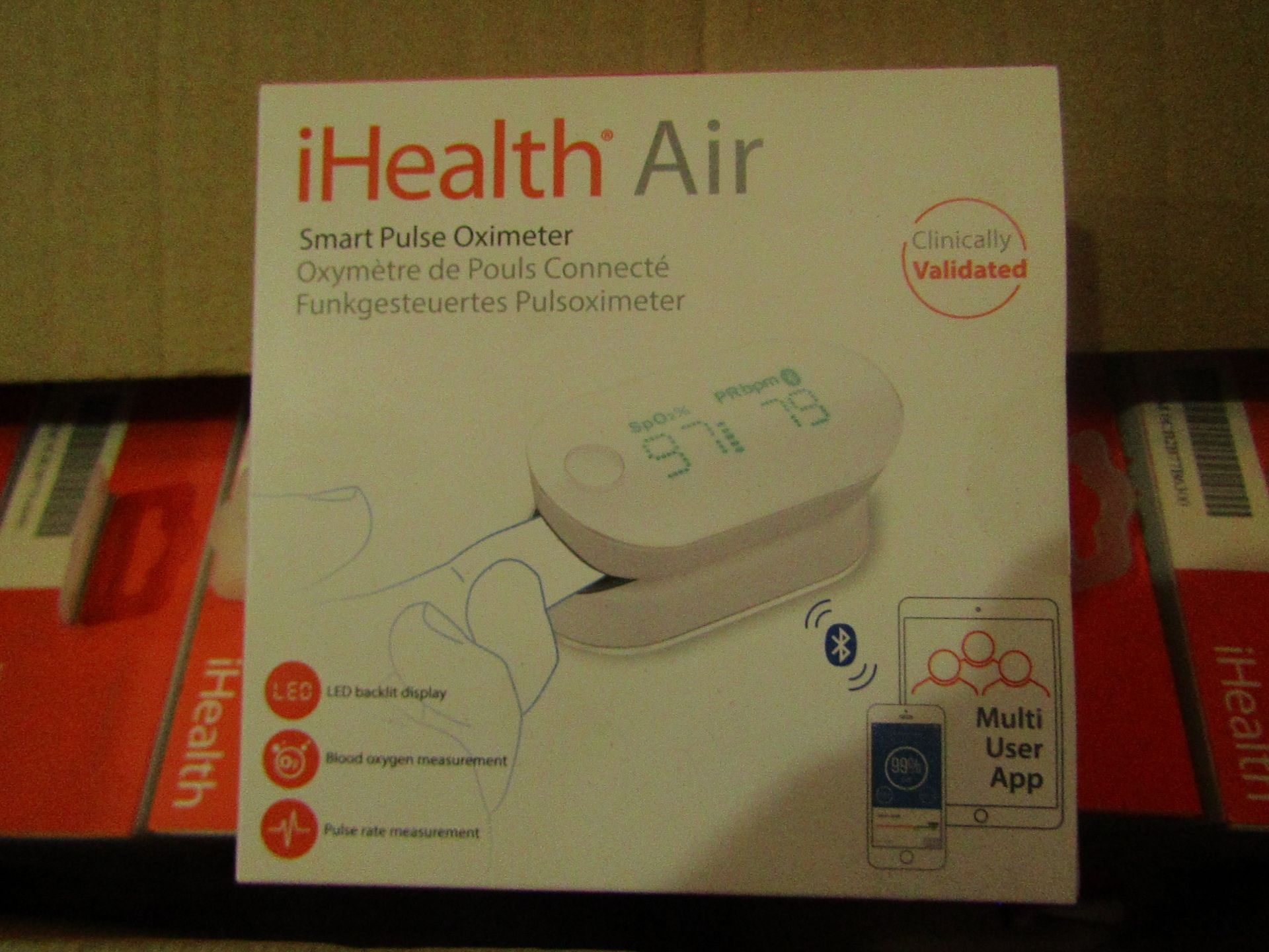 ihealth P03M Fingertip Pulse Oximeter With Plethysmograph And Perfusion, Unchecked & Boxed.