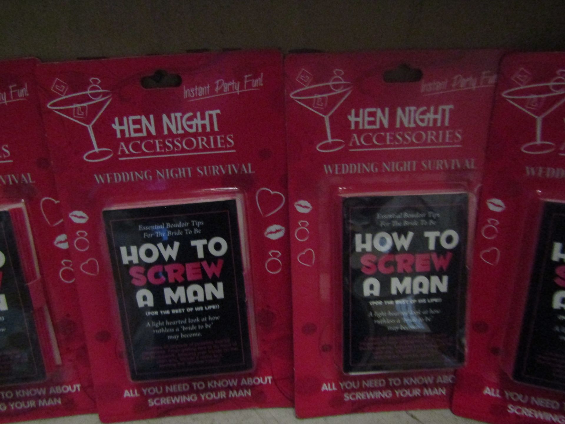 Box Of Approx 40x Hen Night Accessories Wedding Night Survival,