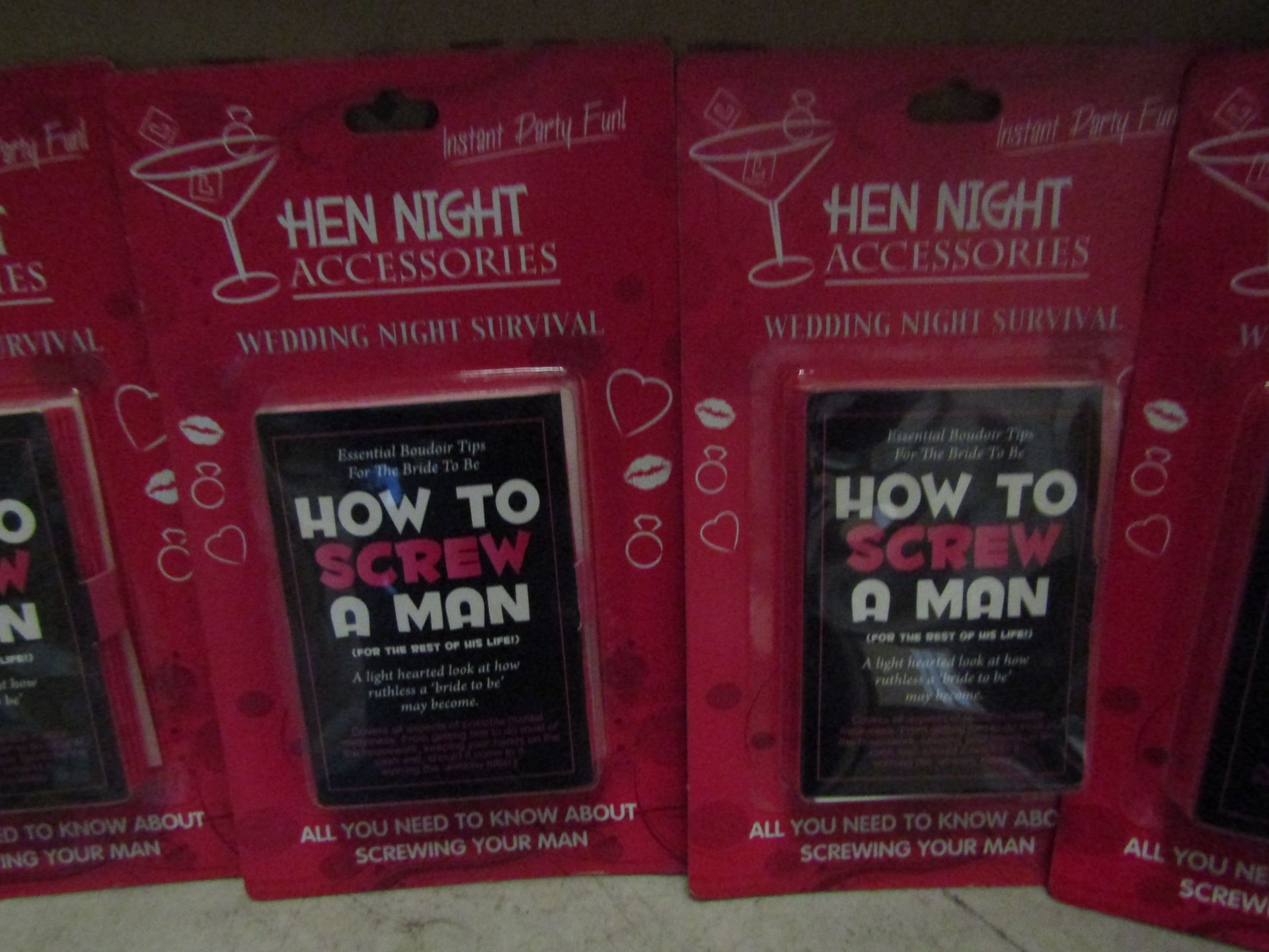 Box Of Approx 40x Hen Night Accessories Wedding Night Survival,