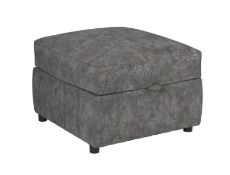 Flo Storage Footstool Flo Ash All Over Brushed Chrome RRP 339