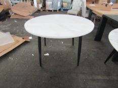 Dusk Lila Marble Effect Dining Table - White 4-6 seater RRP 349About the Product(s) Lila Marble