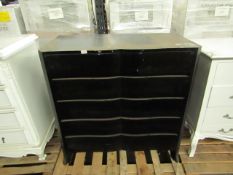 6 Drawer Dresser, Black RRP 300
