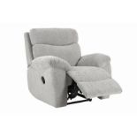 Cloud Manual Recliner Armchair Cloud Plain Silver All Over No Wood2 RRP 600 About the Product(s)