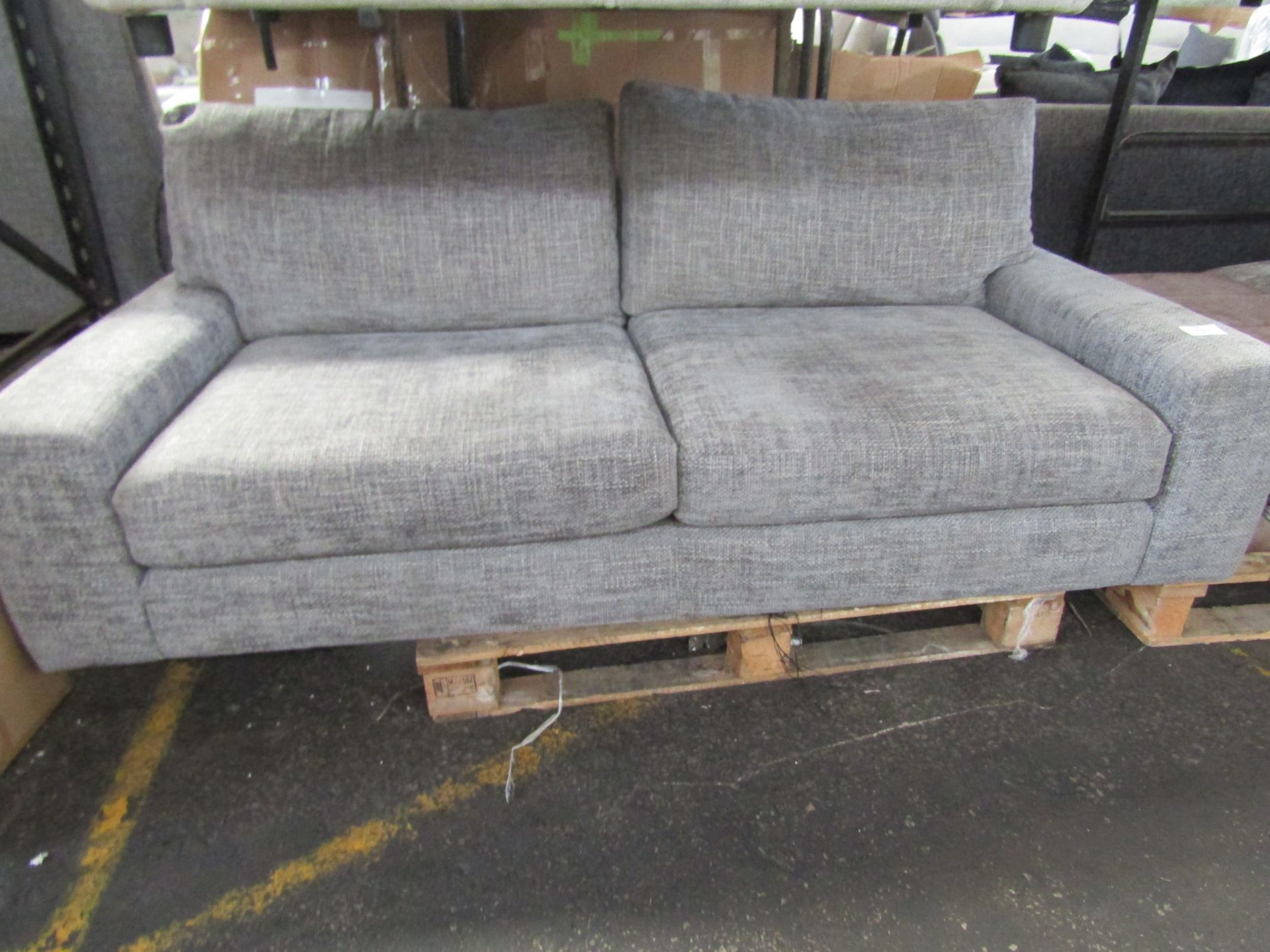 Oak Furnitureland Melbourne 4 Seater Sofa in Enzo Slate Fabric RRP 900 About the Product(s)