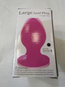 Aphrodisia Large Anal Plug - New & Boxed - Picked At Random Pink/Black.
