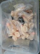 Box Of Approx 15x Soft Silicone Dongs With Balls & Suction Cup - Please Note Sizes, Colours & Shapes