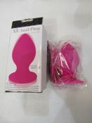 Xl Anal Plug With Vibration, Colours May Vary, New & Boxed.