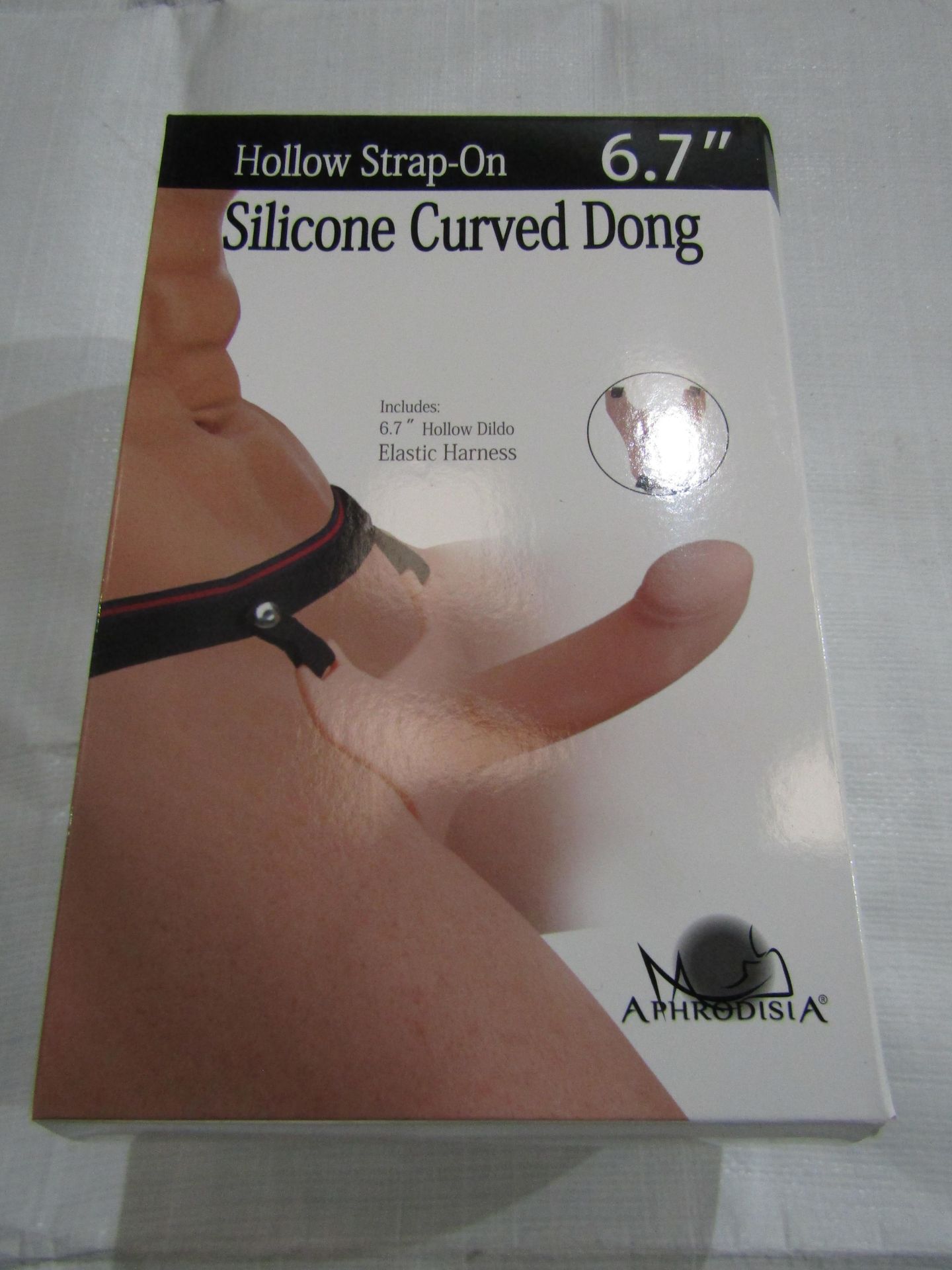 Aphrodisia Silicone Hollow Curved Strap-On Dong 6.7" - New & Boxed.