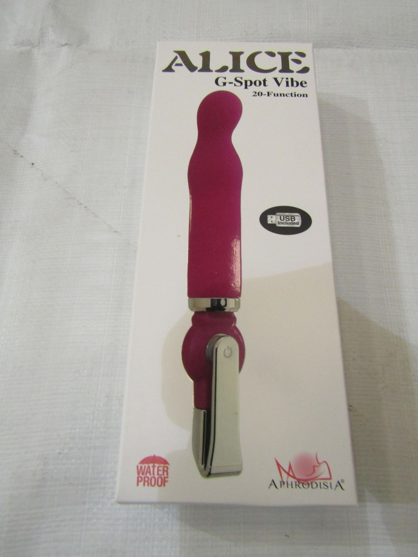 Alice Waterproof G-Spot Vibe 20-Function - New & Boxed.