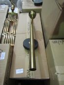 Chelsom Brass/Black Wall Light - Good Condition & Boxed.