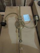 Brushed Brass Dual Wall Light - Good Condition & Boxed.