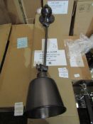 Chelsom Nickel Adjustable Wall Light - New & Boxed.
