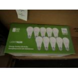 Pack of 10 Lightnum A60˜ E27 13w LED light bulbs, new and boxed