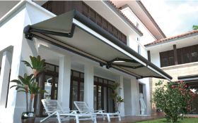 New Orion fully electric Cassette Awning with remote control | 5m width and 3.5 mtr projection,