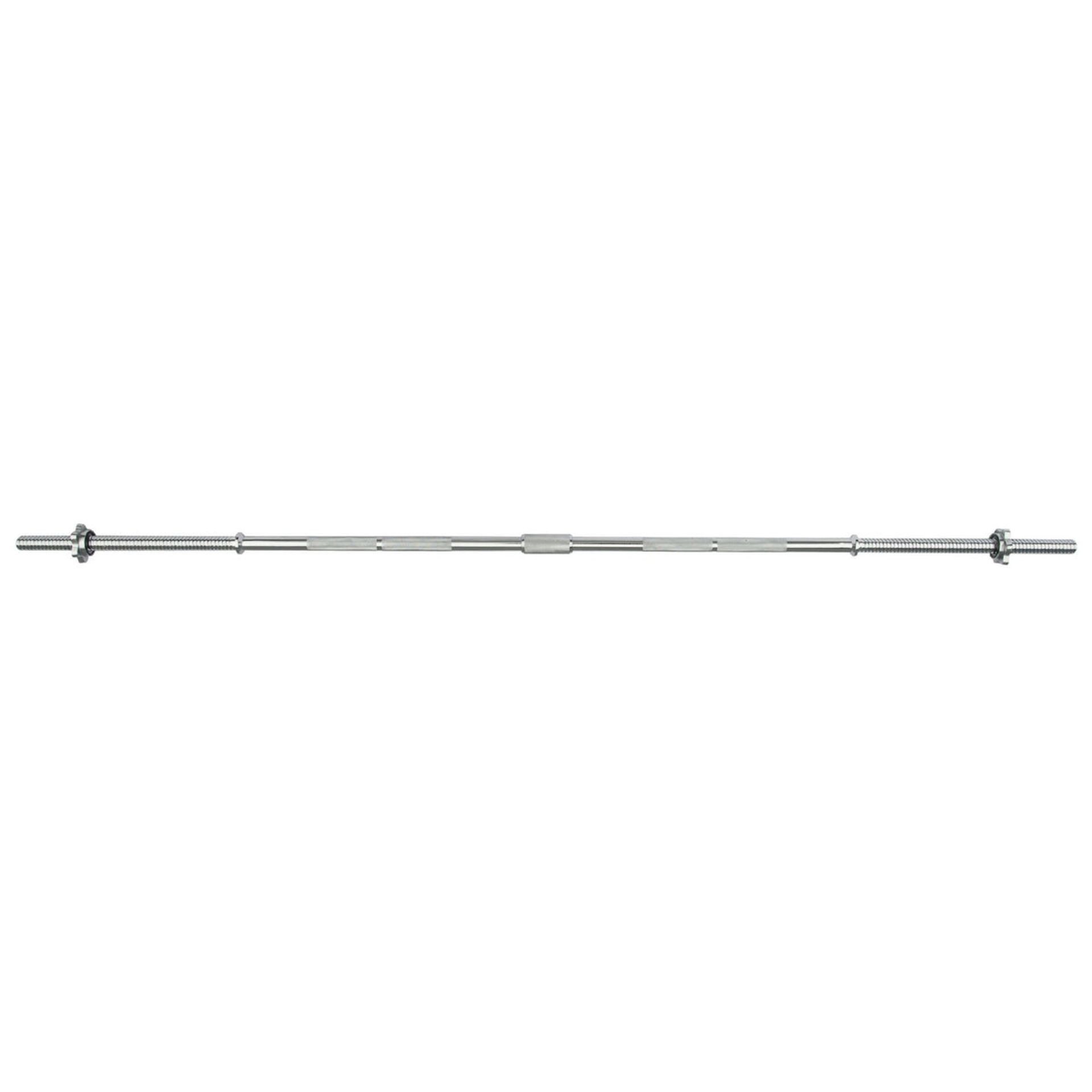 Sweatband Viavito 5ft Standard Chrome Barbell Bar with Spinlocks RRP 37.99