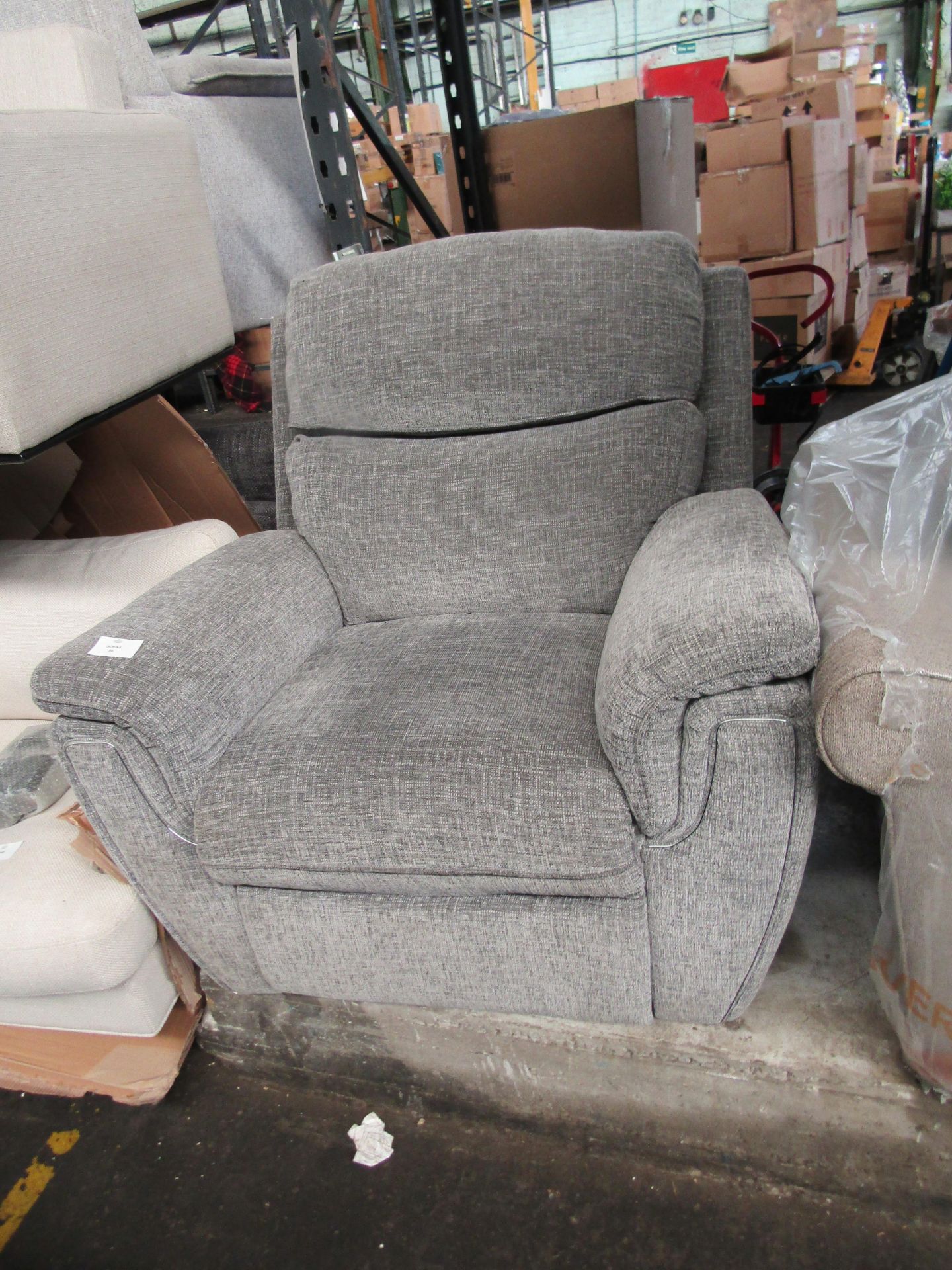 Ashton Swivel Glider Chair Vitolini Charcoal All Over Swivel Base/Trim RRP 1499About the Product(s) - Image 2 of 2