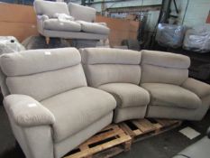 Cloud 4 Seater Curved Sofa in Cloud Collection Silver No Wood RRP 1349About the Product(s)Cloud 4