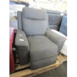 Endurance Morgan Power Recliner Chair Grey Kuka Black Plastic Feet Kuka RRP 696About the Product(s)