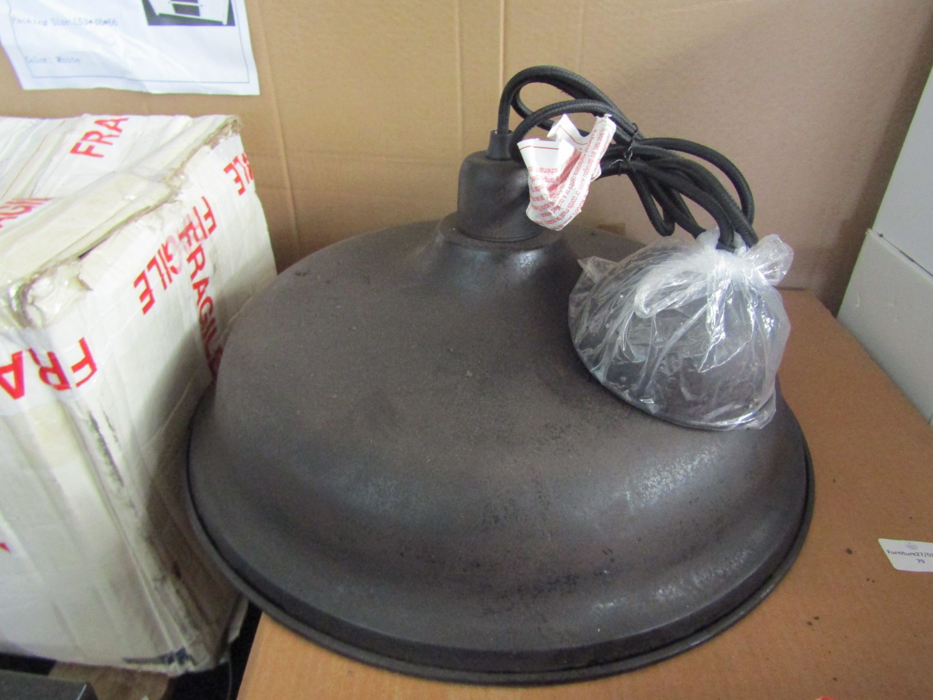 Black Dome Light (Ceiling) (339) New & Boxed.