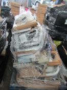 Pallet of Unmanifested raw online customer returns, typically includes homeware's, kitchen, garden