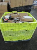 Pallet of Unmanifested raw online customer returns, typically includes homeware's, kitchen, garden