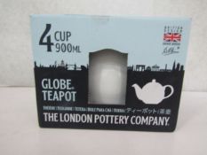 London Pottery Company - Globe White Teapot - Good Condition & Boxed.
