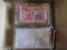 12x The Colour Workshop - Sweetheart 14-Piece Beauty Set With Clutch Bag - New & Packaged.