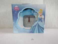 Disney - Cinderella Wooden Alarm Clock - Boxed.
