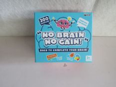 3x " No Brain No Gain! " 200-Question Games - New & Boxed.