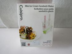 Cuisipro - Mini Ice Cream Sandwich Maker - Boxed.