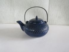 Hobnail Infuser Teapot Azure Blue - Good Condition.