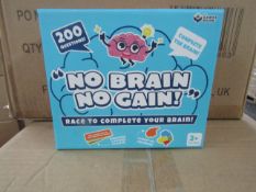 48x " No Brain No Gain! " 200-Question Games - New & Boxed.