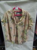 Jacks Girlfriend New York Ladies Blouse Floral Pink, Size: S - Good Condition.