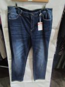 Ladies Jeans Navy, Size: 20p - Good Condition.