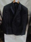 M&S Mens Navy Tailored Fit Suit Jacket, Size: Chest 38" M - Good Condition.