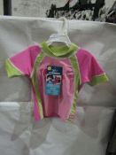 7x Bonz UV Girls Swimwear Tops, Size: 12Mths - All Good Condition & Packaged.