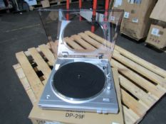 Denon DP-29F (Silver)? powers on, we have checked any features or connected anything to this item,