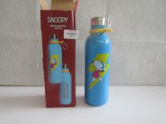 Snoopy - Stainless Steel Bottle 500ml - Boxed.