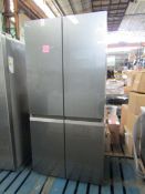 Haier - American Style 4-Door Fridge Freezer - Tested Working, Need Intensive Clean. May Contains