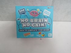 4x GamesRoom - "No Brain No Gain! " Game - New & Boxed.