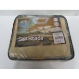 Asab - Sand Triangular Sail Shade 3.6M x 3.6M x 3.6M - New & Packaged.