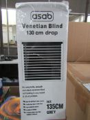 Asab - Venetian Blind 130cm Drop / Size 135cm - Unchecked & Boxed.