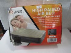 CrossCountry - High Raised Airbed With Built-In Electric Pump - Unchecked & Boxed.