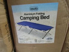 Asab - Folding Aluminium Camping Bed - Unchecked & Boxed.