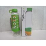 5x CitrusZinger - Infuser Water Bottles ( GREEN ) - New.