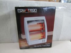Powatron - 400/800w Quartz Heater - Unchecked & Boxed.