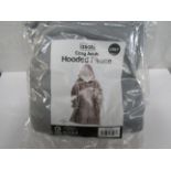 Asab - Grey Hooded Cosy Adult Fleece - Packaged.